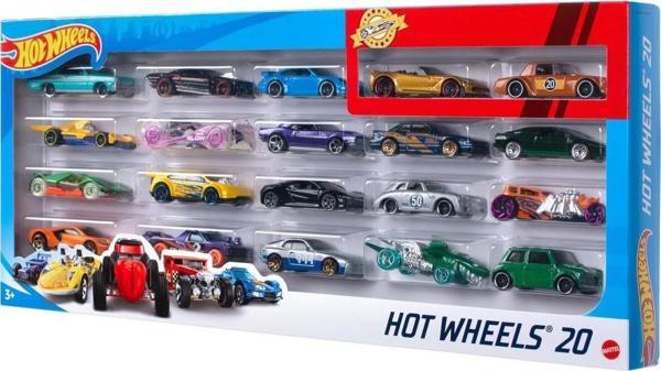Hot Wheels 20'li Araba Seti - Geniş Ürün Yelpazesi, Oyuncak Araba Koleksiyonu, 1:64 Ölçek H7045 - Image 1
