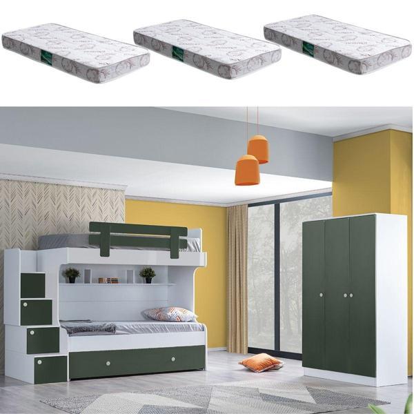 Ranza, Loof Yavrulu Ranza + 3 Kapaklı Dolap + 3 Adet Comfort Yatak - Image 1