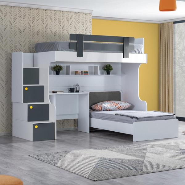 Setay Metris Ranza Karyola Çalışma Masası - 90 x 190 cm - Antrasit - Image 1