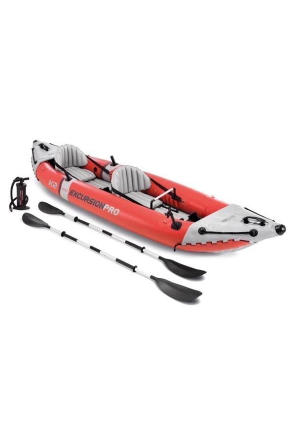 İntex Excursion Pro Kayak K2 Çift Kişilik Şişme Kano Set (180 Kg) ( 384 X 94 X 46 Cm ) - Image 1