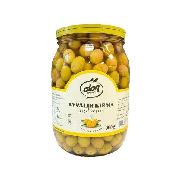 Alan Ayvalık Taş Kırma Yeşil Zeytin  (291-350) 900 G e - Image 1