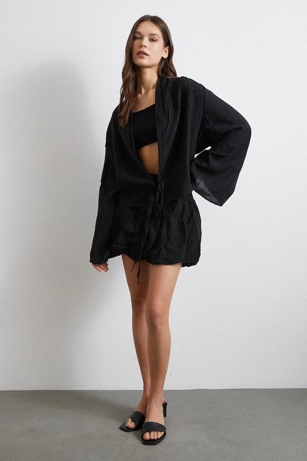 Astarlı Balon Etek Siyah - Image 1