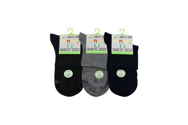 Dündar Kadın Unisex Bambu KONÇ Diyabetik Çorap 0614 - 12 Adet - Image 1