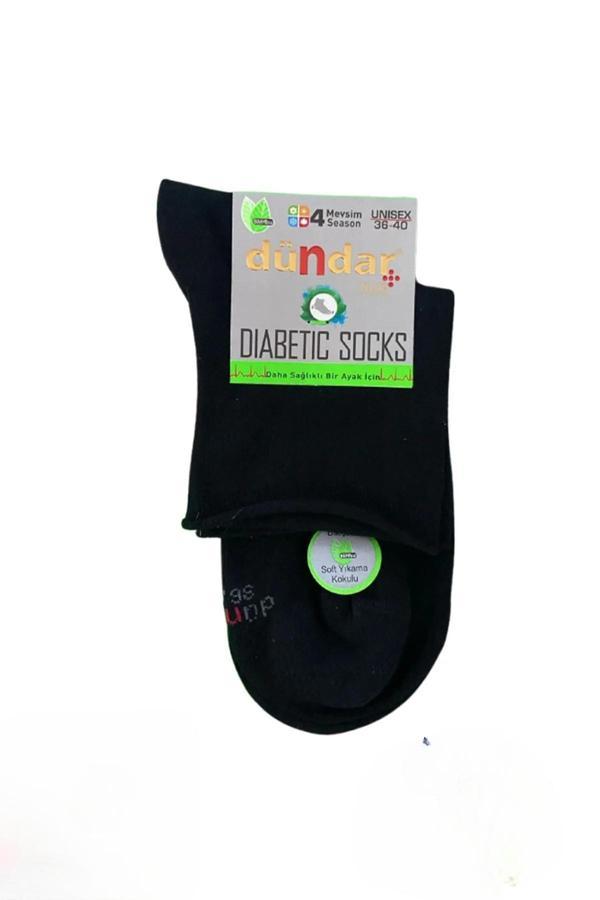 Dündar Kadın Unisex Bambu KONÇ Diyabetik Çorap 0614 - 12 Adet - Image 1