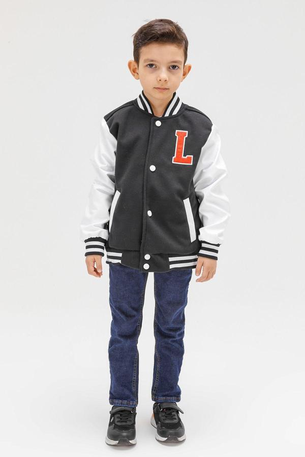 Benitto Kids Erkek Çocuk Mevsimlik Kaşe Kolej Mont 51299 - Image 1