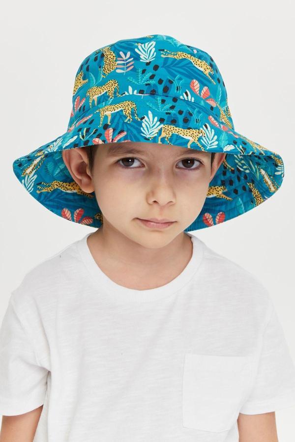 Benitto Kids Erkek Çocuk Desenli Bucket Şapka 7009 - Image 1