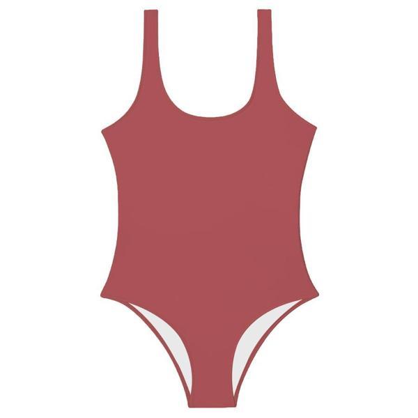 Burgundy Swimsuit - Image 1