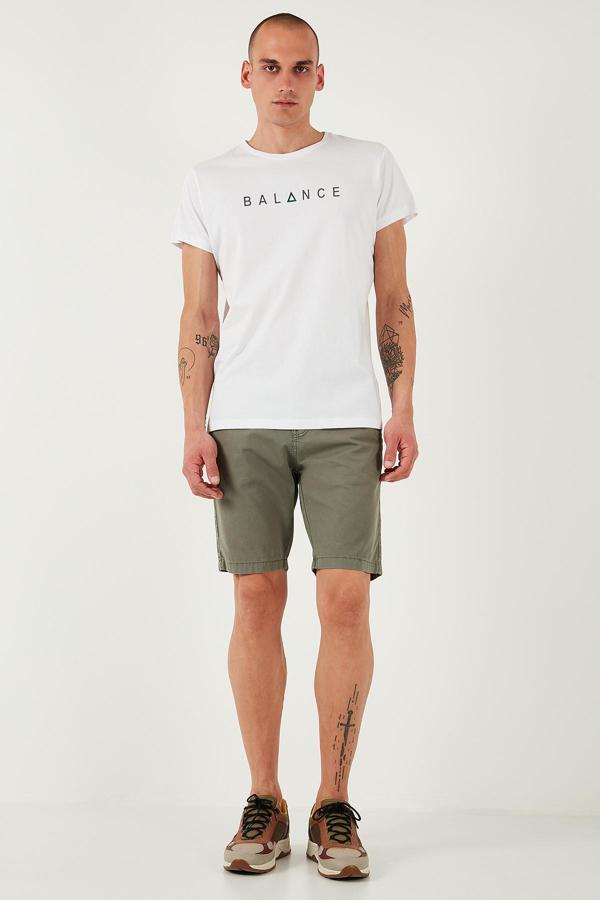 Buratti Pamuklu Slim Tapered Bermuda Erkek Şort 4503S67SMILANO AÇIK HAKİ - Image 1