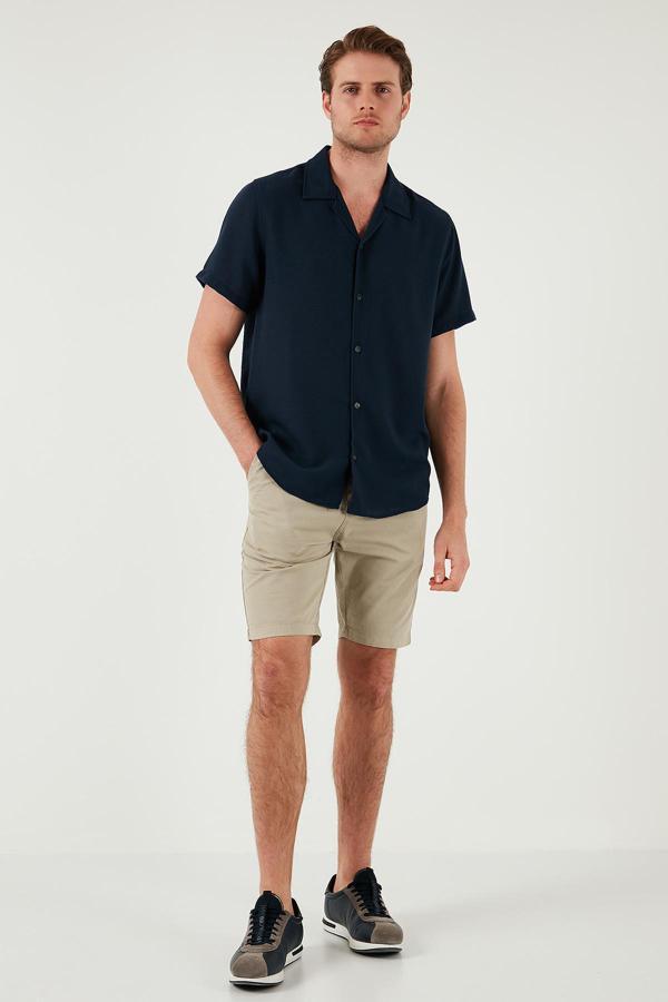 Buratti Pamuklu Slim Tapered Bermuda Erkek Şort 4503S67SMILANO BEJ - Image 1