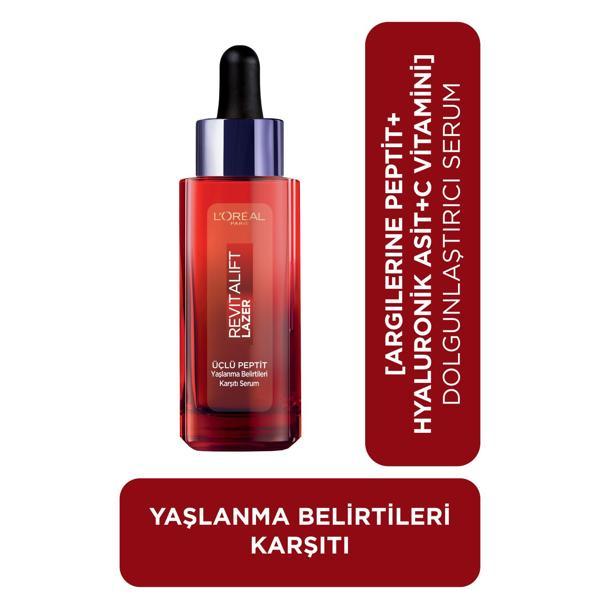 L'Oréal Paris Revitalift Lazer Yaşlanma Belirtileri Karşıtı Üçlü Peptit Bakım Serumu - Image 1