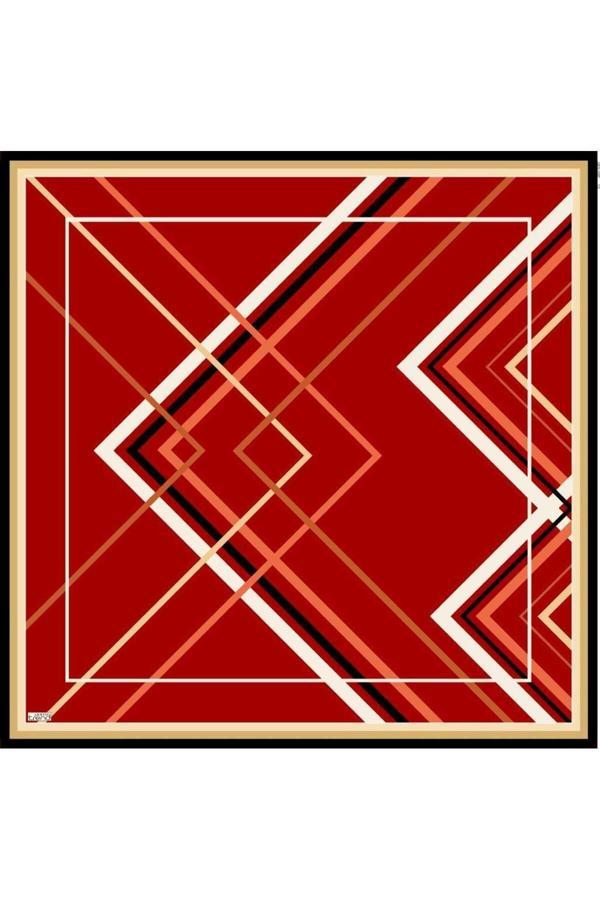 Armine Soft Kırmızı Desenli Eşarp 6085-02 - Image 1