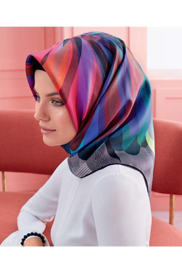 Armine Nostalji Serisi Ipek Twill Eşarp 7936D-09 - Image 1