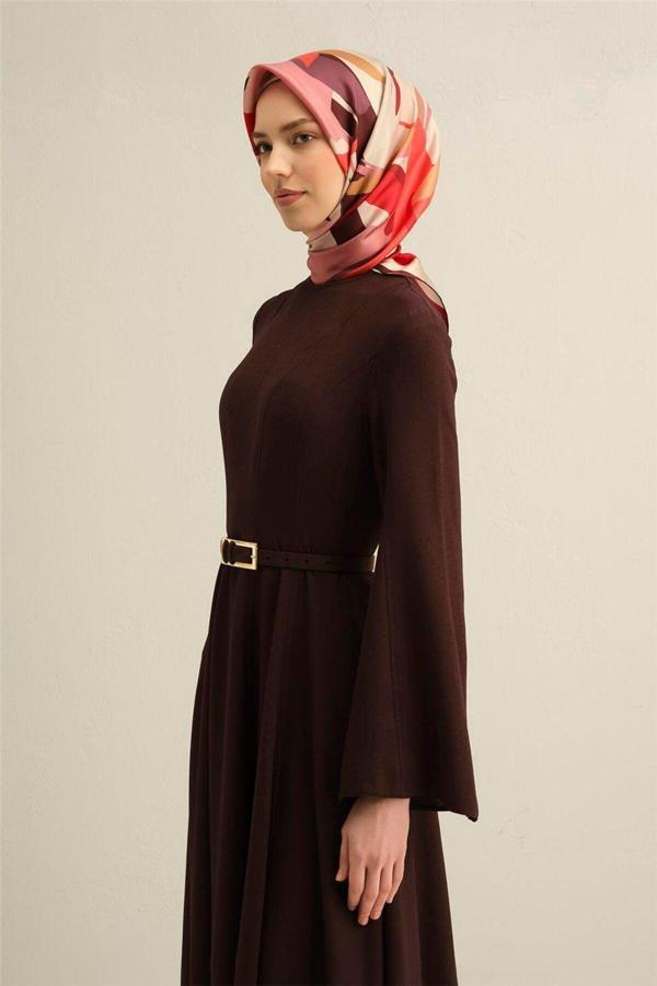 Armine Desenli Saf Ipek Sura Eşarp 9328- 83 - Image 1