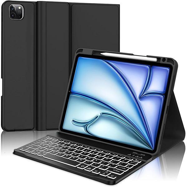 iPad Air 13 İnç klavyelı Kılıf a2898 Koruyucu Kılıf Aydınlatmalı Bluetooth Klavyeli Kılıf - Image 1