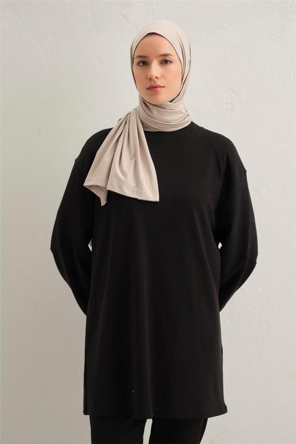 Armine Kumaş Katı Detaylı Active Şal Ort501 Taş - Image 1