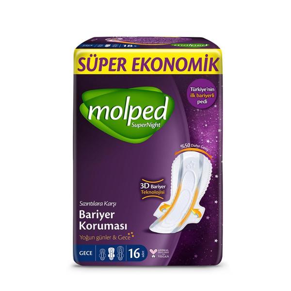 Molped Süper Ekonomik Süpernight Ped Gece 16x3 48 Adet - Image 1