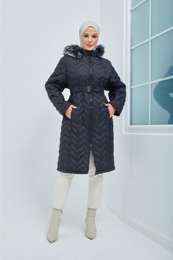 Limante Jessica Kumaş Şişme Siyah Mont - Image 1