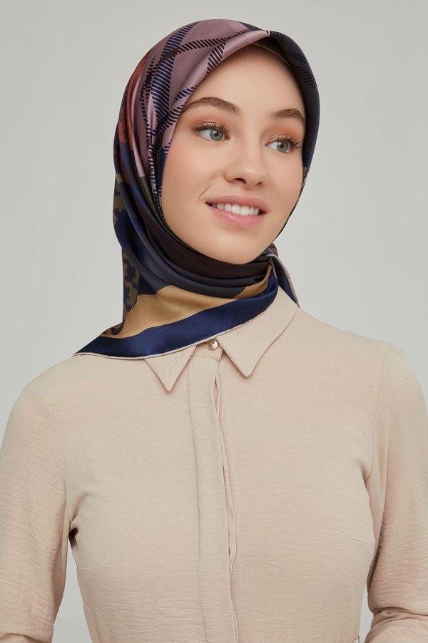 Armine İpek Eşarp 8620D (Twill) (Nostalji) - Image 1