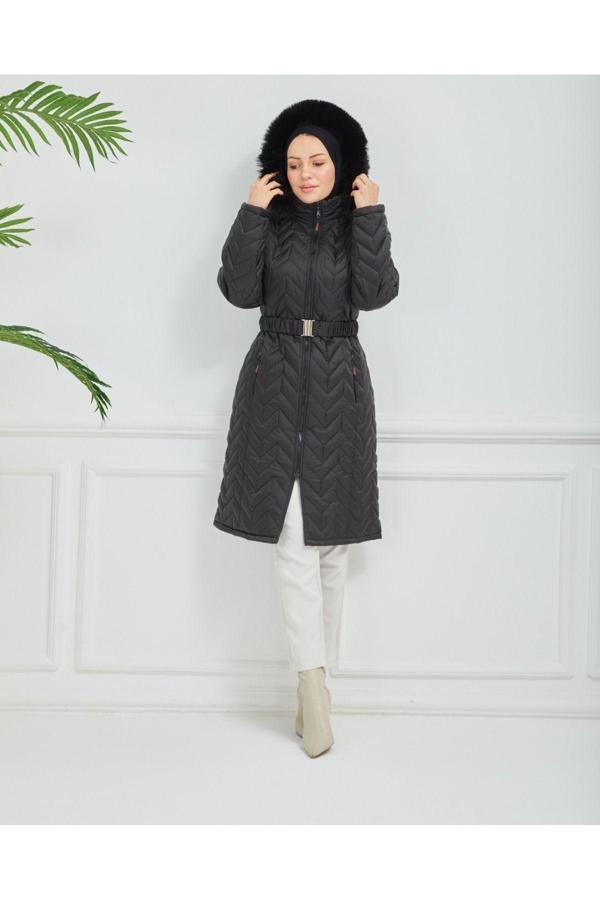 Limante Sişme Kısa Siyah Mont - Image 1