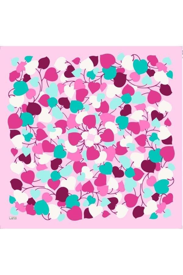 Armine Soft Pembe Desenli Eşarp 6083-02 - Image 1