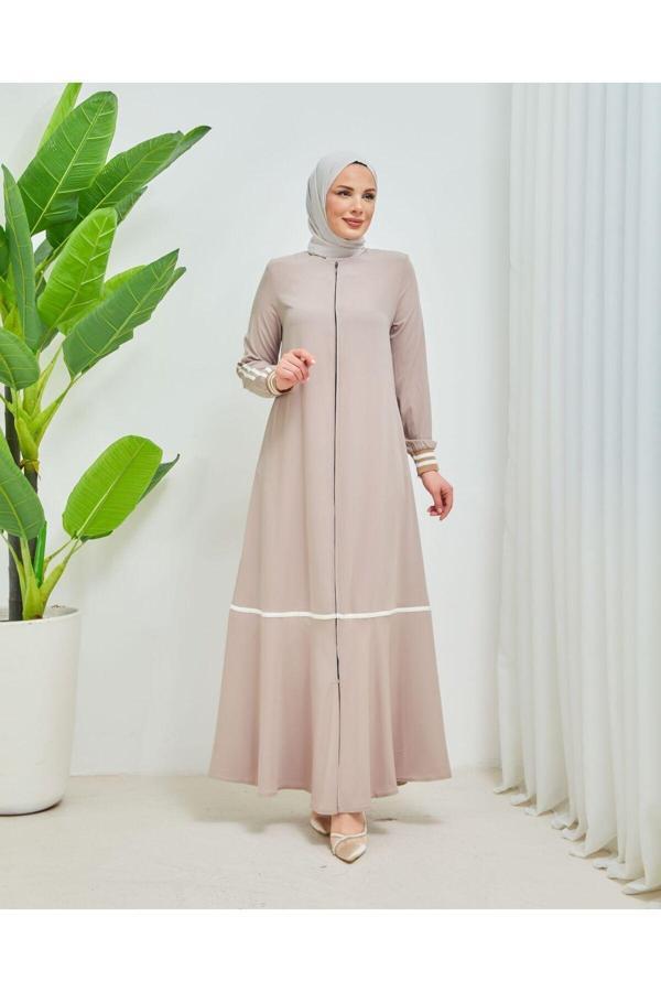 Ala Ferace Medine İpeği Kumaş Biyeli Model - Image 1