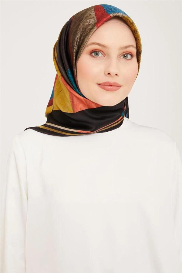Armine Dj Saf Ipek Eşarp 9002D (S) (Nostalji Sura) - Image 1