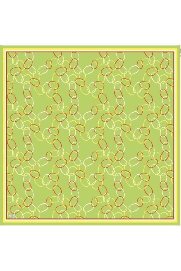 Armine Soft Fıstık Yeşili Desenli Eşarp 6090-11 - Image 1
