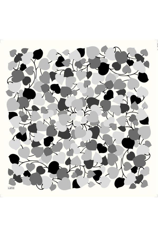Armine Soft Gri Desenli Eşarp 6083-09 - Image 1