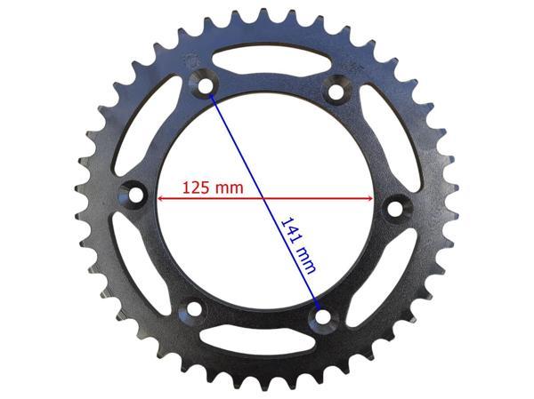 Cf Moto Sr 450 Arka Dişli 520-42T İç 125 Mm 6 Delikli Öm - Image 1
