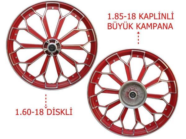 125Cg Ön-Arka Jant Örümcek Kırmızı - Image 1