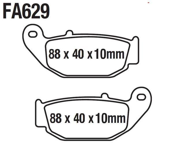 Arka Fren Disk Balatası Fa629 Ask Drift L (Em) Honda Msx 125 Cbr 125 Crf 250(17-..) Suzuki Gsx-R 125 - Image 1