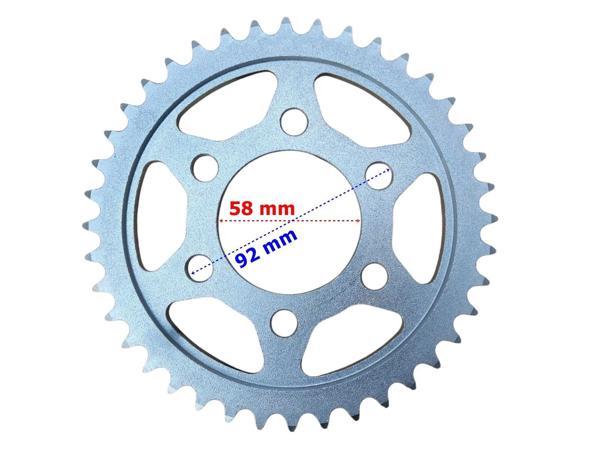 Rks Srk125 Arka Dişli 428-43T İç 58 Mm 6 Delik - Image 1