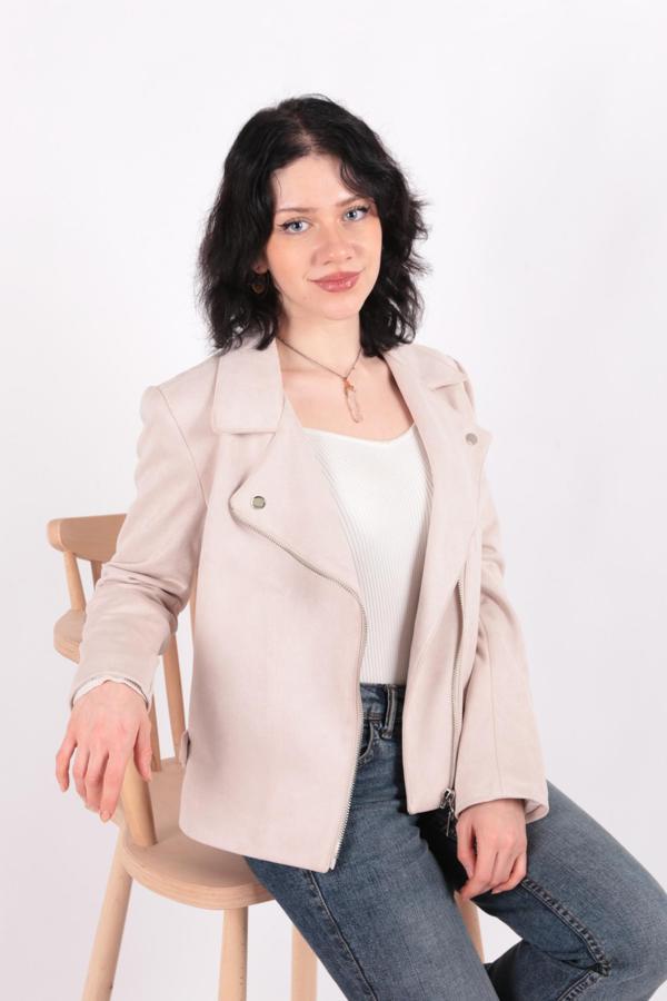 Ayhan 90746 Kadın Süet Ceket - Image 1