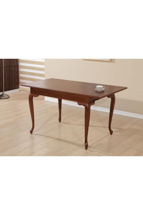 Evim-E Aksesuar Lükens Masa 80 X 120 Ahşap Ceviz Renkte Açılır - Image 1