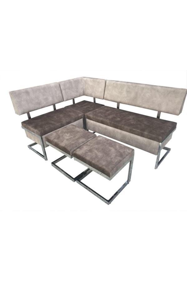 Evim-E Aksesuar C Profil Mutfak Köşe Takımı Sandıklı - Tamamı Metal - Image 1