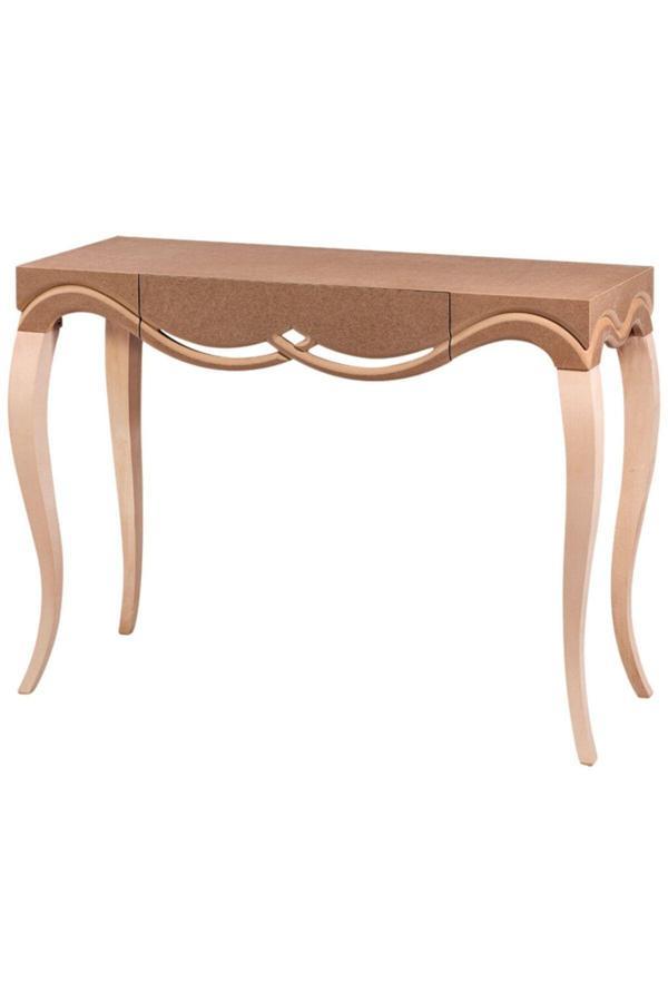 Evim-E Aksesuar Dekupe Dresuar 110 Cm Ham & Cilasız Tamamı Ahşap - Image 1