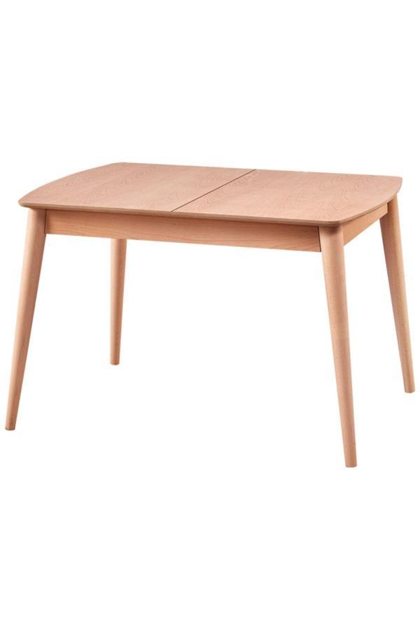 Evim-E Aksesuar Retro Konik Oval Köşeli Masa 80X120 Açılır Kapanır Ahşap - Image 1