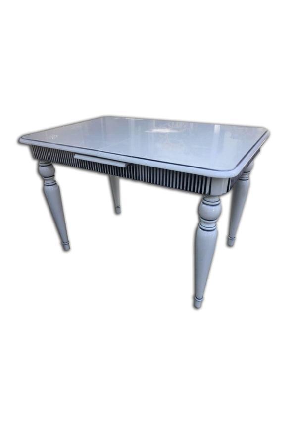 Evim-E Aksesuar Fitilli Tamamı Ahşap Boyalı 80X120 Otomatik Açılır Kapanır Masa - Image 1