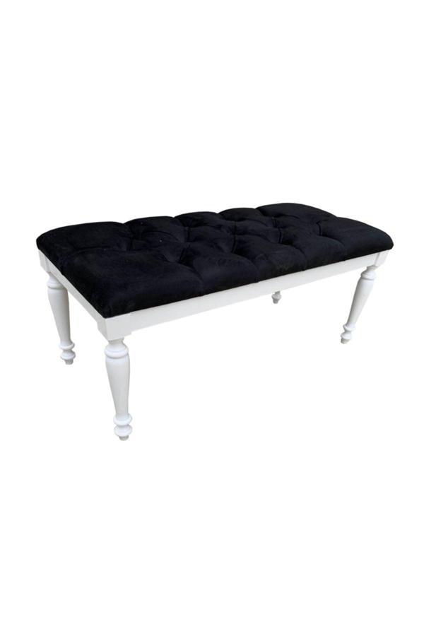 Evim-E Aksesuar Gürgen Iskelet Tornalı Kapitoneli Bench(Puf) - Image 1