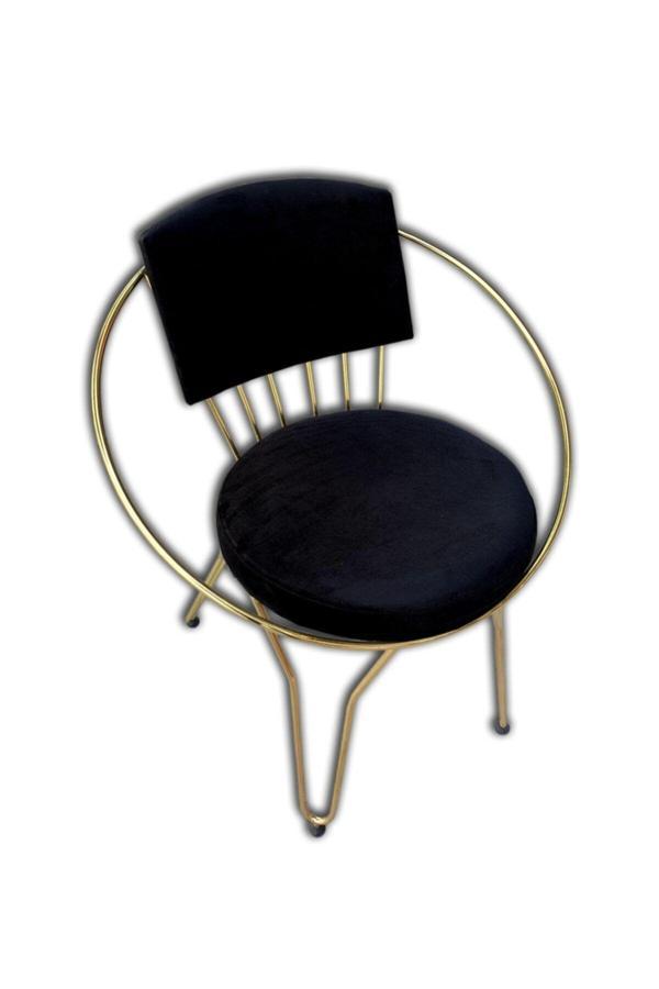 Evim-E Aksesuar Utku Transmisyon Metal Sandalye Gold Kaplamalı - Image 1