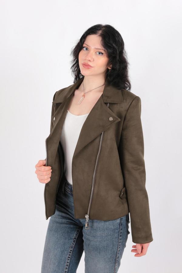 Ayhan 90746 Kadın Süet Ceket - Image 1
