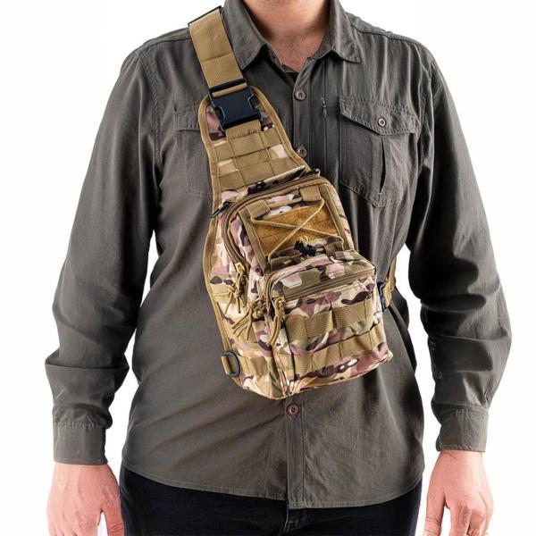 Savage Çapraz Göğüs Askılı Tactical Çanta Kamuflaj - Image 1