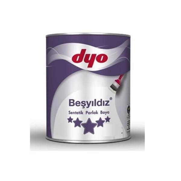 Dyo Beşyıldız Sentetik Parlak Ahşap Ve Metal Boyası 5 Lt Beyaz - Image 1