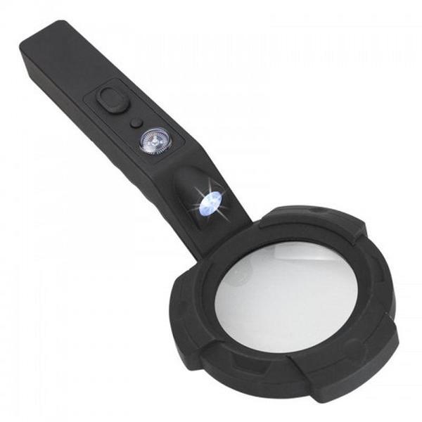 7 Led Aydınlatma Fener Pusula 4X Büyütme Okuma Büyüteç  Th-600557 - Image 1