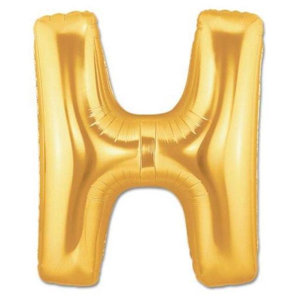 H Harf Folyo Balon Altın Renk  40 inç - Image 1