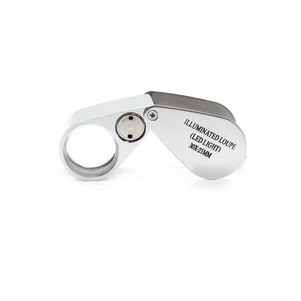 Kontrol Için Özel Kutulu Metal Işıklı Lup 30X21 - Image 1