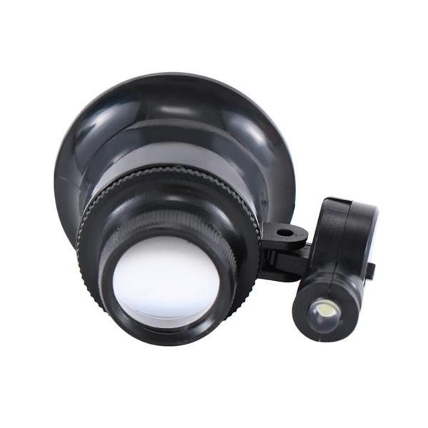 20X Büyütmeli Saat Takı Onarım Için Cam Lensli Optik Işıklı Göz Büyüteç  Mg13B-9A - Image 1
