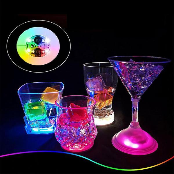 Işıklı Yapışkanlı Bardak Altı Aparatı Ledli 3 Fonksiyonlu 6 cm Çap - Image 1