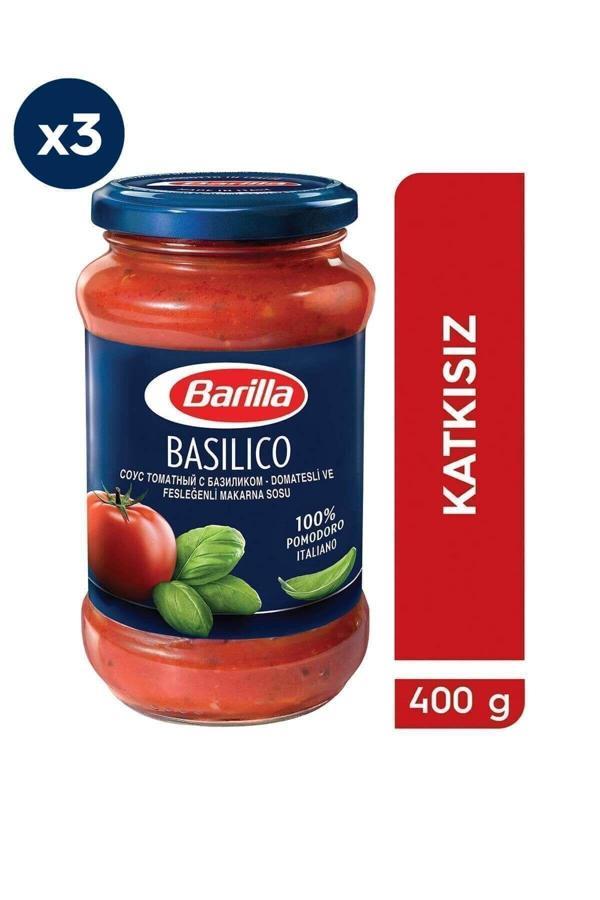 Barilla Basilico (Fesleğenli Domates) Makarna Sosu 400 gr x 3 Adet - Image 1