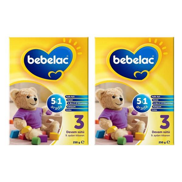 Bebelac Bebek Devam Sütü 3 No 250 gr x 2 Adet - Image 1